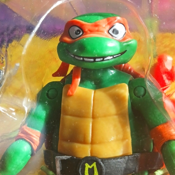 Nickelodeon Michelangelo The Entertainer TMNT-Playmates Toy,OneSize,Green Orange - Picture 4 of 7